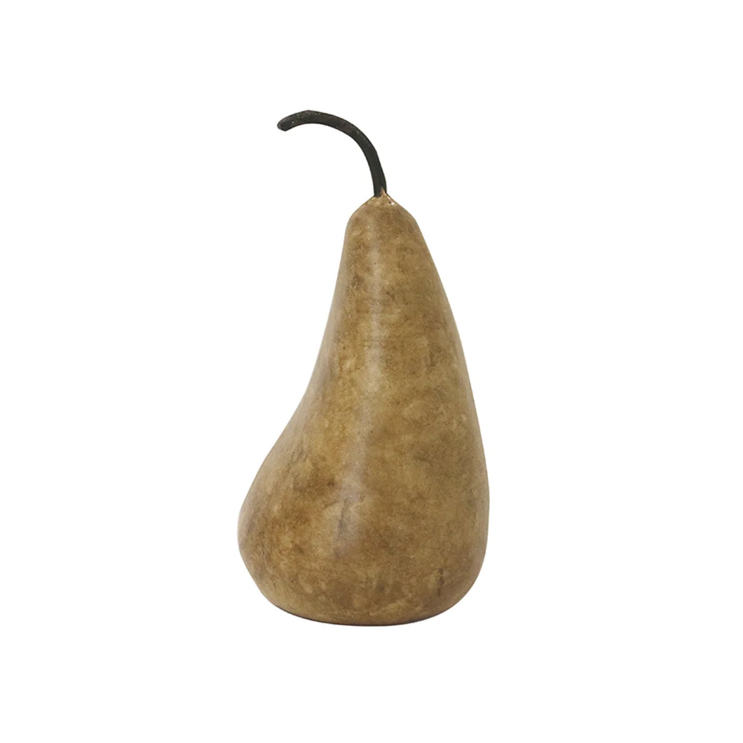 Marble Decorative Pear | Gold Brown