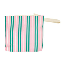 Load image into Gallery viewer, Beach Wet Pouch | Pink &amp; Green Stripe
