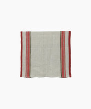 Load image into Gallery viewer, Red Selvedge Stripe Linen Table Runner
