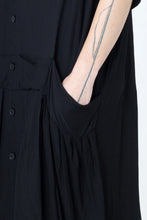 Load image into Gallery viewer, Company of Strangers | Salon Dress | Black Seersucker
