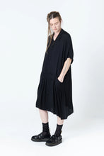 Load image into Gallery viewer, Company of Strangers | Salon Dress | Black Seersucker
