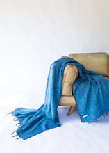 Load image into Gallery viewer, Blanket | Wool + Cotton Blend | Seaport
