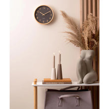 Load image into Gallery viewer, Pure Wood Grain Wall Clock - Small | Black
