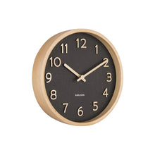 Load image into Gallery viewer, Pure Wood Grain Wall Clock - Small | Black
