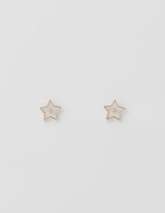Earrings | Star w Crystal