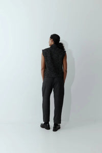 Super Trouser | Black Pinstripe