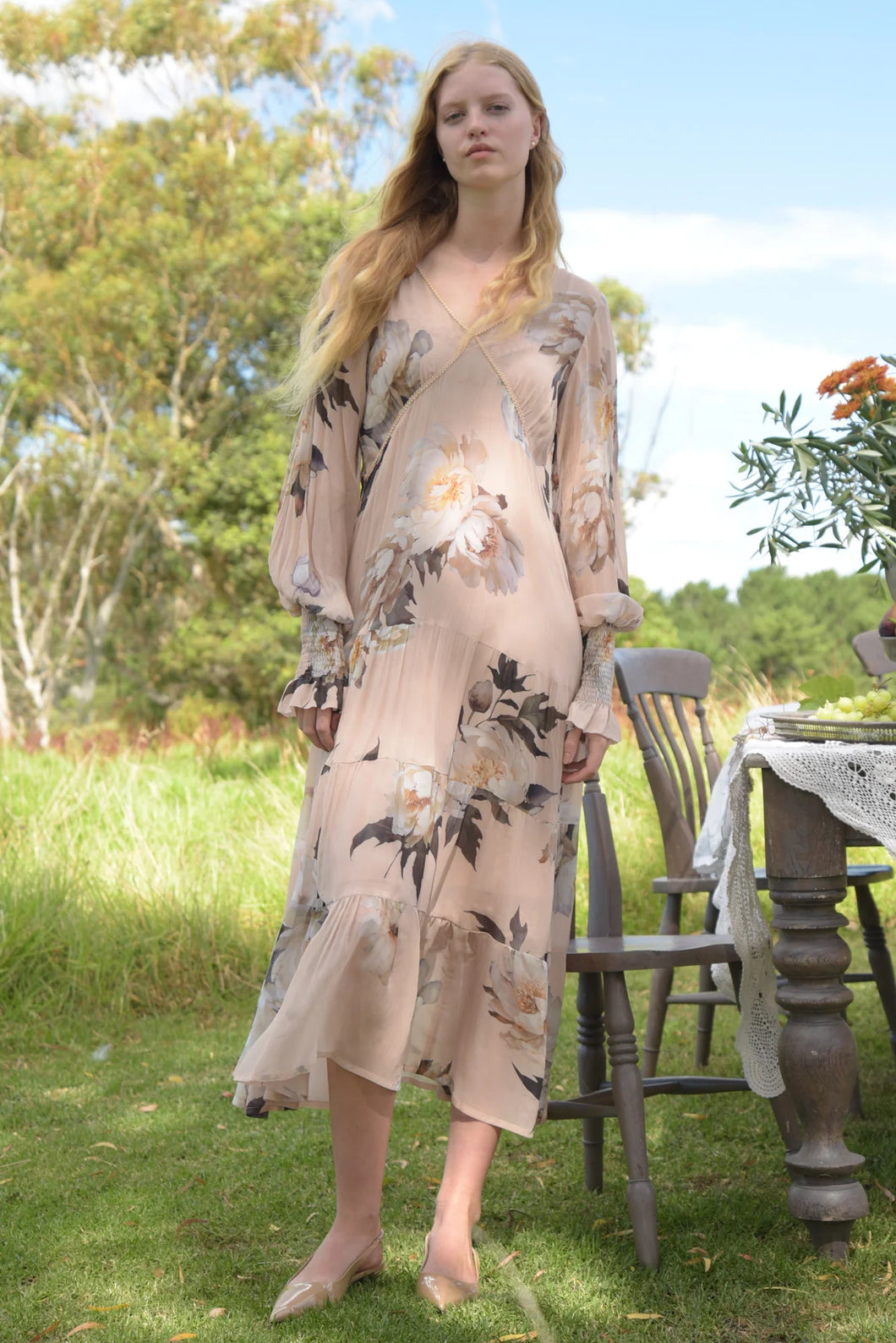Talk Of The Gown Dress | Blush Floral
