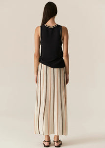 Tedd Knit Tank - Ink | Camel
