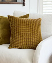 Load image into Gallery viewer, Tobacco Diamonds Handblock Cushion Cover
