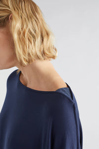 Wide Stretch Dress | Navy