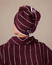 Load image into Gallery viewer, Hommey Hair Wrap | Merlot
