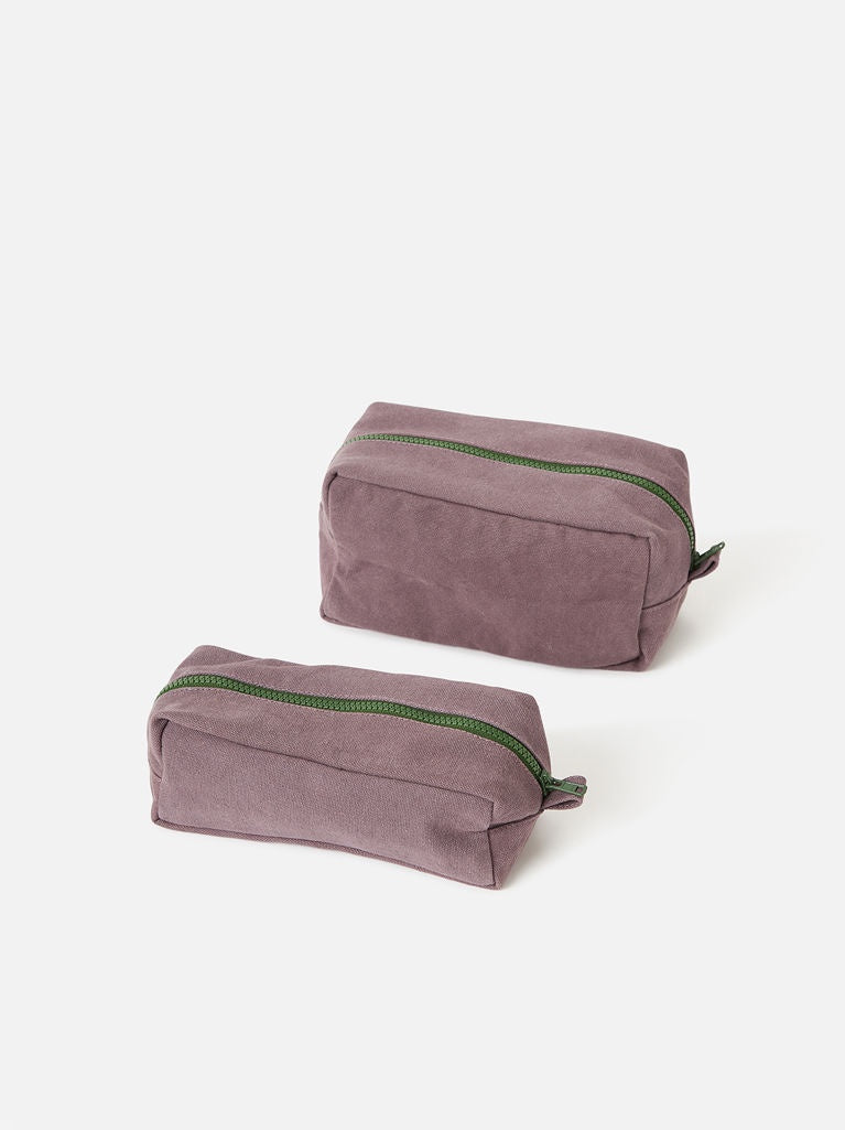 Marlo Contrast Wash Bag | Lupin + Spirulina