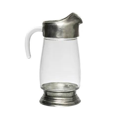 Jug | Glass + Pewter Jug