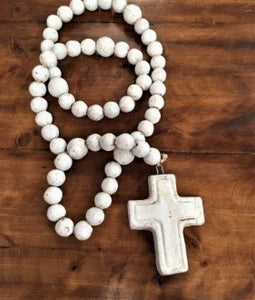 Rosary Beads - White