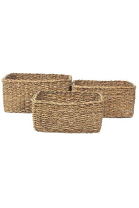 Briar Rectangle Baskets W Handle