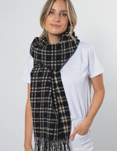 Scarf Noughts and Crosses - Black