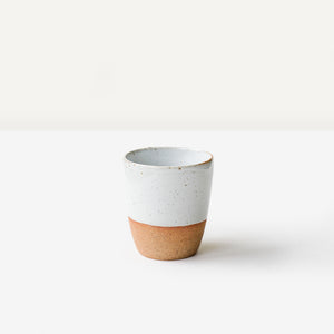 Handmade Ceramic Cosy Tumbler | Ivory Speckle