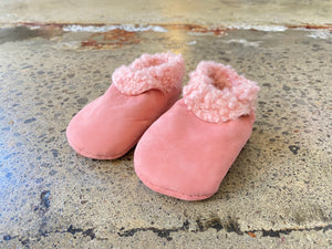 Lambskin Booties - Pastel Pink