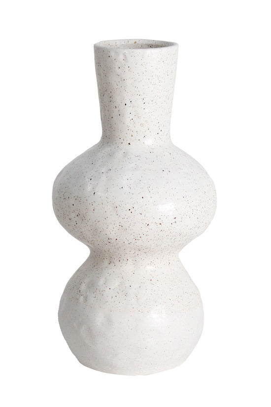 Nisha Curvy Vase | Off White