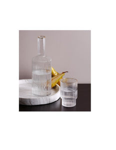 Luxe Stripped Detail Water Decanter