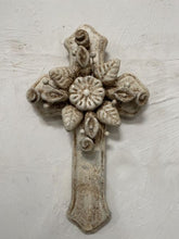 Load image into Gallery viewer, Flores Cross | Whitewash Clay
