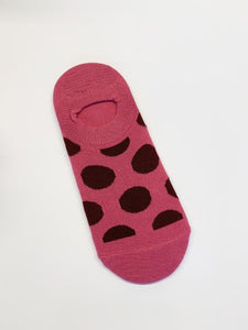 Socks | Fuschia w Plum Dots