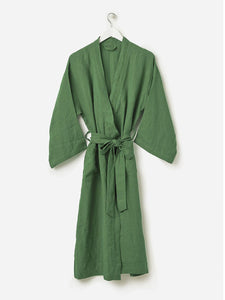Linen Robe | Spearmint