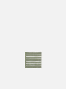 Stripe Cocktail Napkin Pack/20 | Olive + White